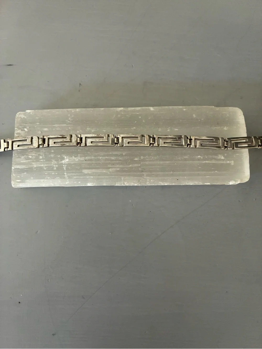 Women’s Greek Key Meander  Silver 925 Link Bracelet